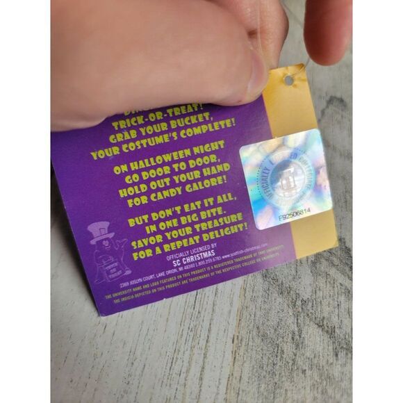 Wisconsin Badgers football trick or treat vintage basket candy Halloween ghost - Picture 7 of 11